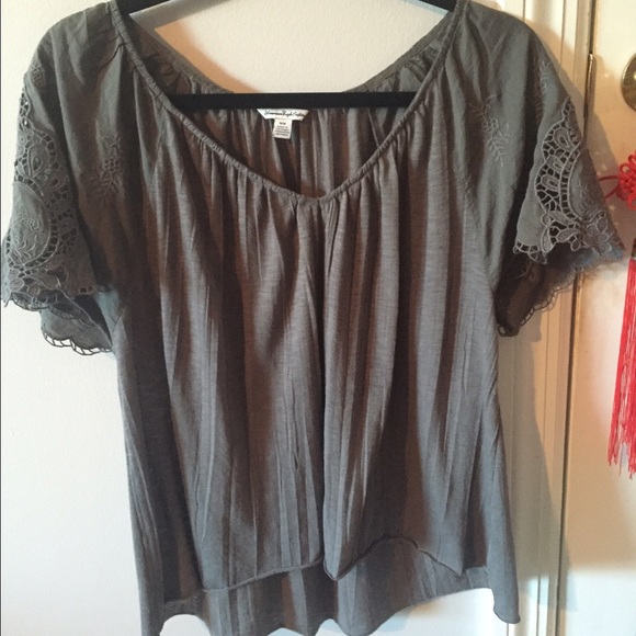 Flowy Grey Top