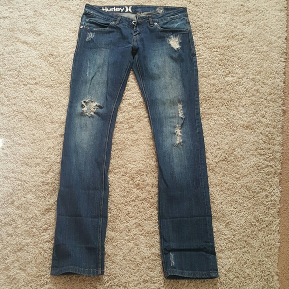 Ripped Hurley jeans