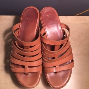 Joe's Jeans leather platform sandals