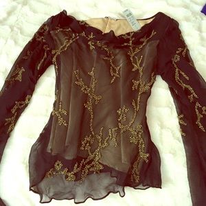 Cache embellished blouse