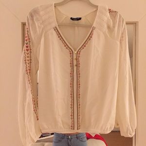 White blouse from Bebe