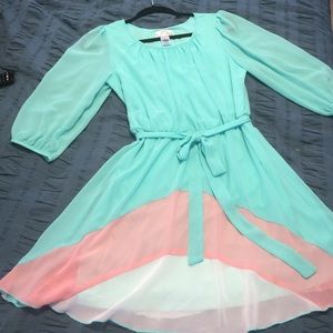 Mint & Pink Dress