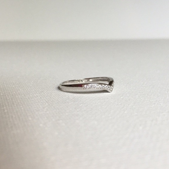 LAST ONE! Pavé Cubic Zirconia Sterling Silver Ring - Picture 2 of 4