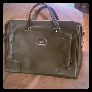 Tumi Regia Slim Zip Top Leather  Brief