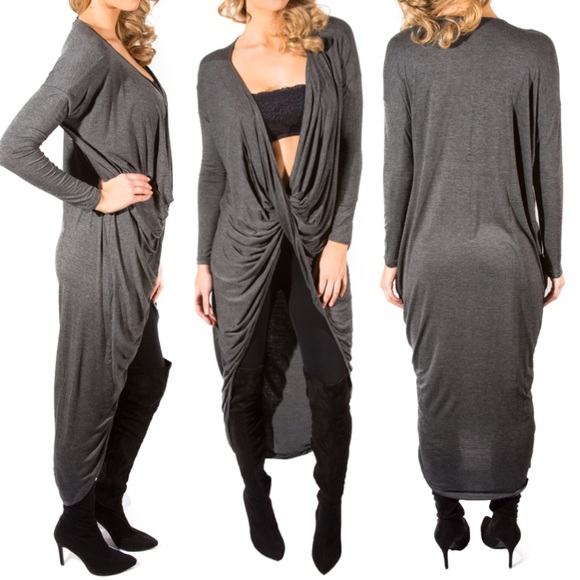 Sweaters - High Low Cardigan