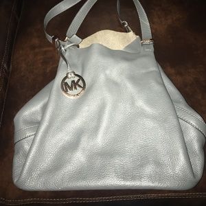 Michael Kors Grey and Rose Gold Tote!