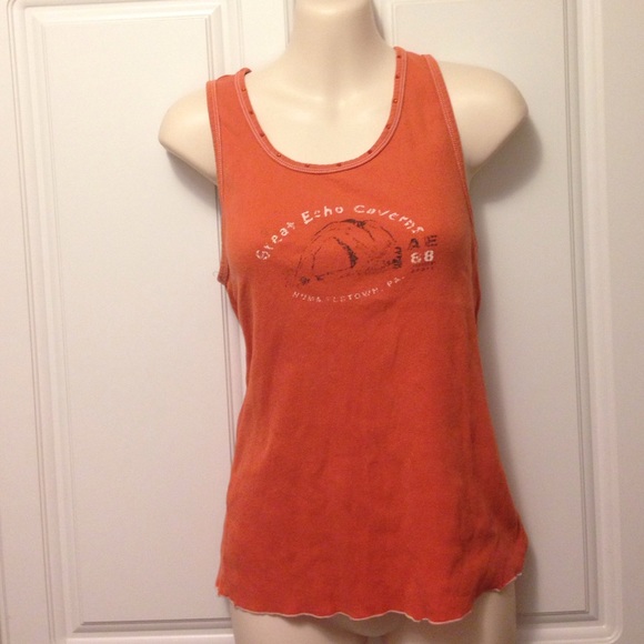 American Eagle echo caverns ribbed Tank Sz L jrs