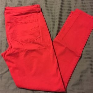 AE Red Jegging Jeans - 10