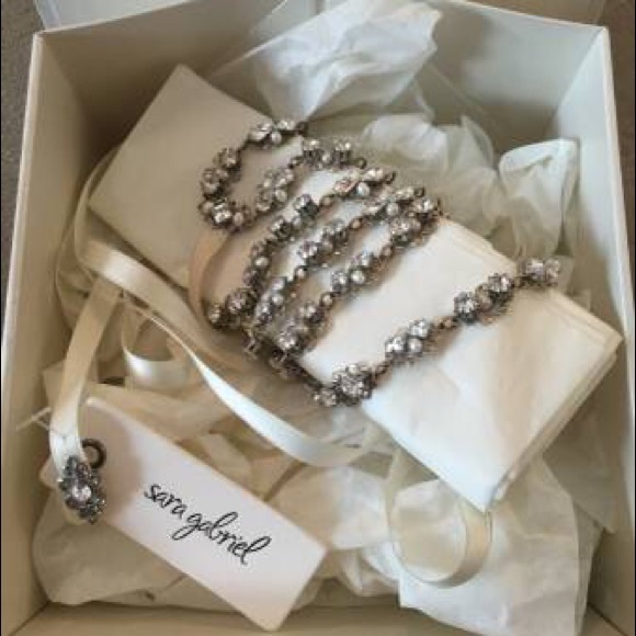 Bridal headpiece handmade by Sara Gabriel