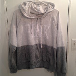 Vs pink zip up size large