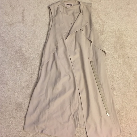 Long draped vest