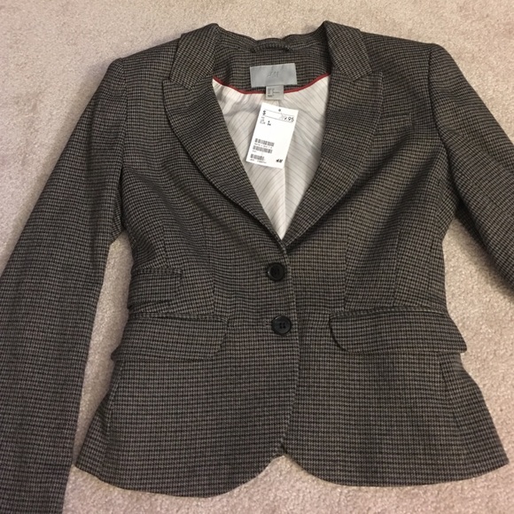 Houndstooth blazer