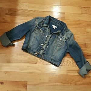 Jean Jacket, Cropped, Size Small