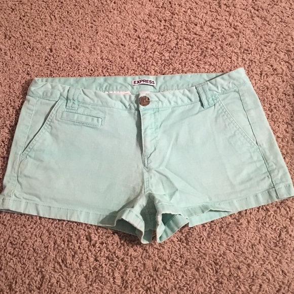 Express Mint Green Shorts