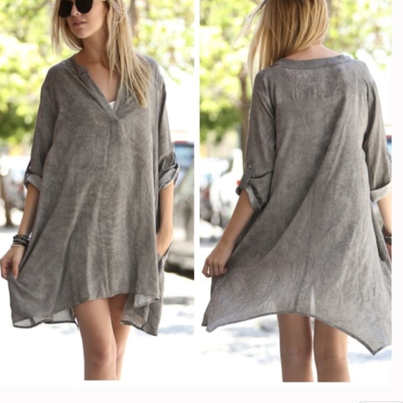 •stonewashed tunic dress• - Picture 2 of 2