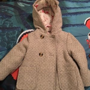 Gray toddler girl Peacoat