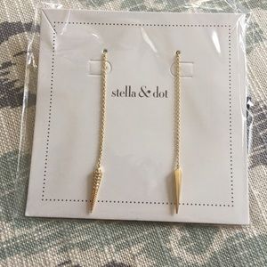 Stella + dot threader earrings. Brand new.