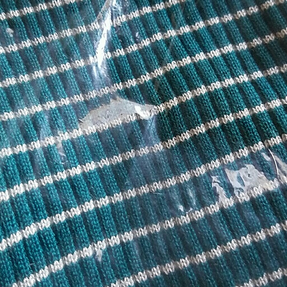 Rue21 Sweaters - NEW Teal Green White Striped Mockneck Longsleeve X Rue21 Sweaters - NEW Teal Green White Striped Mockneck Longsleeve X