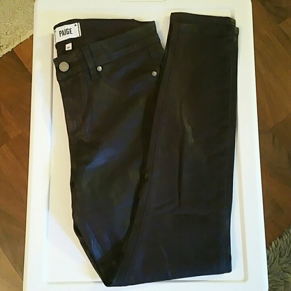 Paige Wax Coated Jeans