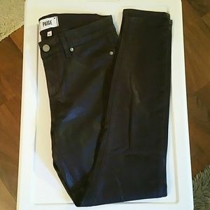 Paige Wax Coated Jeans