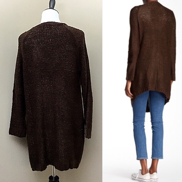 Cotton Emporium Brown Grandpa Nubby Cardigan- New - Picture 2 of 3