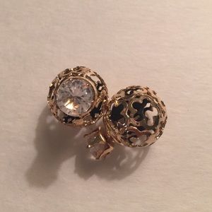 🆕Double Sides Stud Earrings-Black Gems🆕
