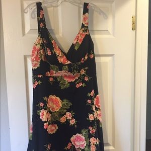Black floral dress