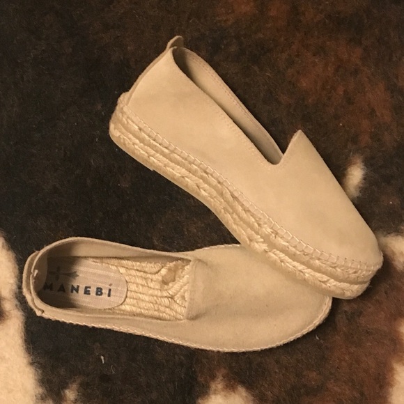BNWT Tan Suede Platform Espadrilles