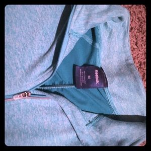 Reebok 1/4 zip pullover Turquoise-$5 SALE