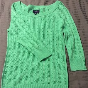 AE Mint Green 3/4 length Sweater - L