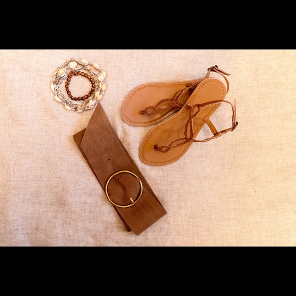 Suede belt