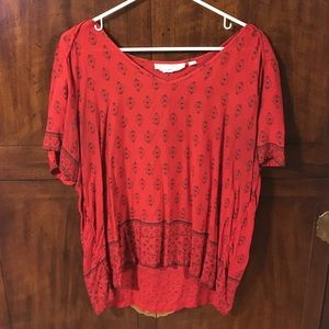 H&M Red Patterned Shirt