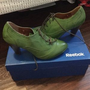 Never worn green heels.