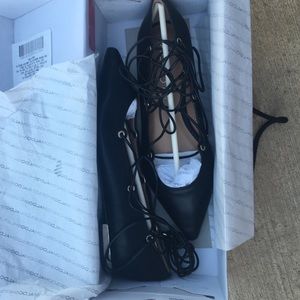 Black Lace Up Aldo Sandals