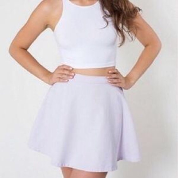 American Apparel Lilac Denim Circle Skirt NWT