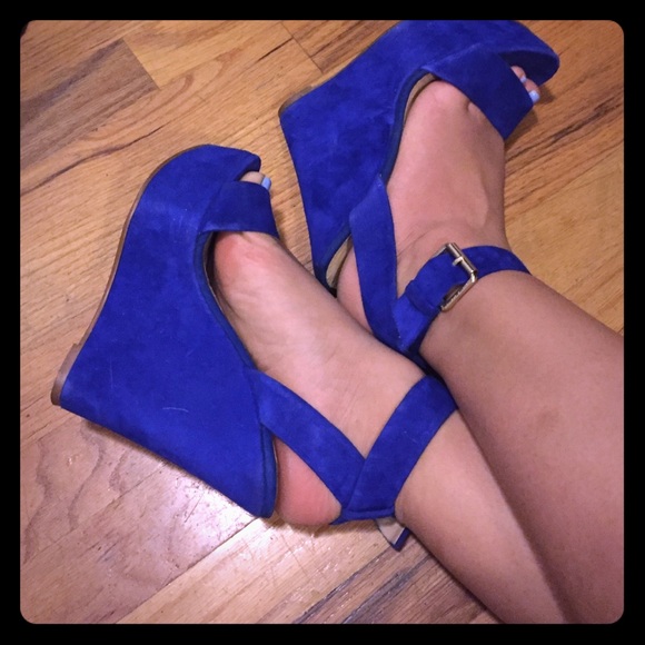 Rich blue wedges ALDO