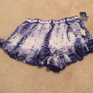 Blue and White shorts