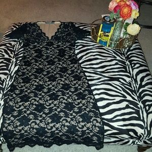 Black Midi Lace Dress