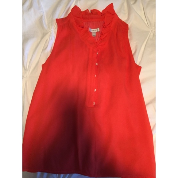 J. Crew orange blouse