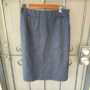 SOLD!! Pinestripe wool skirt