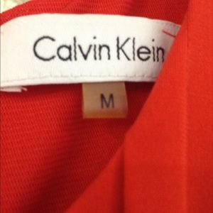 Calvin Klein red sleveless dress
