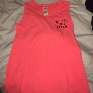 "We run this beach" muscle tank