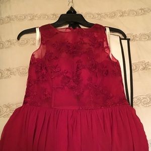 Burgundy Azazie "Victoria" Bridesmaid Dress