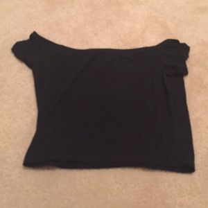Black crop top