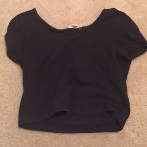 Black crop top
