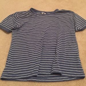 Blue and White t shirt