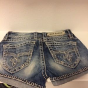 Rock revival jean shorts