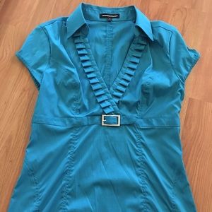 Teal blue express blouse