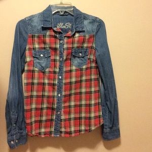 Button Up Flannel/Jean Shirt