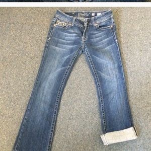 Miss me 29 hemmed/capris inseam 27